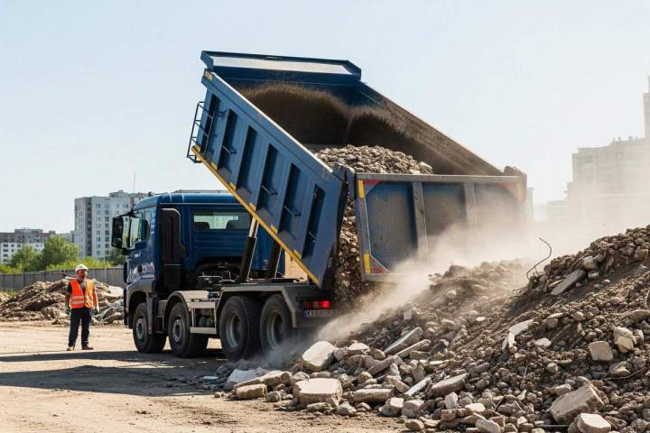 vacuation des gravats